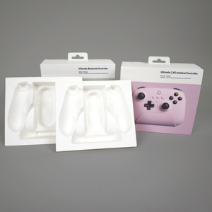 <strong>Custom</strong> High-End <strong>Molded</strong> <strong>Pulp</strong> Packaging for Game Controller Recycled &amp; Biodegradable - Product Image 1