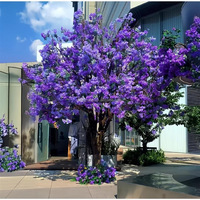 Grand arbre artificiel NINI, faux arbre à fleurs, grand arbre artificiel Jacaranda violet pour décoration intérieure, extérieure et de mariage