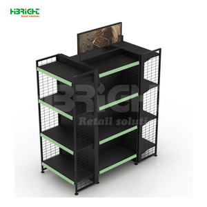 Sistema de Estanterías Modernas de Lujo en Madera y Metal para Supermercados, Tiendas de Conveniencia y Boutiques - Product Image 3