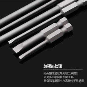 Shaowei Flathead <b>Screwdriver</b> <b>Bit</b> <b>Set</b> 6 Mm Hex Shank For Electric Drills And <b>Screwdrivers</b> Construction Use - Product Image 4