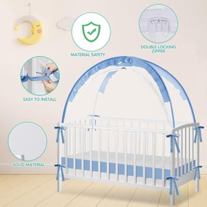 Cuna Portátil para Bebés con Malla Transpirable Resistente, Doble Cremallera y Varillas Fuertes - Product Image 4