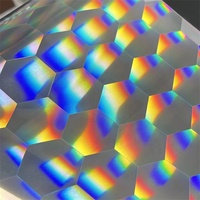 Film de stratification de lentille lenticulaire 3D holographique transparent pour papier