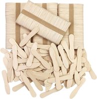 Bâtonnets de crème glacée en bois de bouleau écologiques jetables, sans éclats, mini-cuillères de dégustation pour gelato, conformes aux normes alimentaires