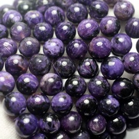 Perles en vrac de charoïte russe naturelle de 9 à 14 mm, pierre semi-précieuse, pierre précieuse pour la fabrication de bijoux