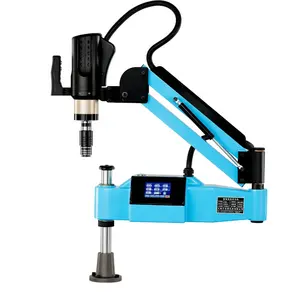 M6-M36 Electric Tapping Machine 360 Universal 156RPM Electric Tapping Swing Arm with ANSI ISO DIN INCH Tapping Collets