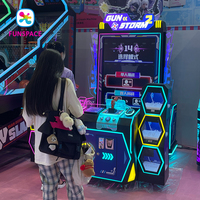 Machine de jeu vidéo d'arcade de tir simulateur à monnayeur, passionnante, pour 2 joueurs, pour salle de jeux intérieure