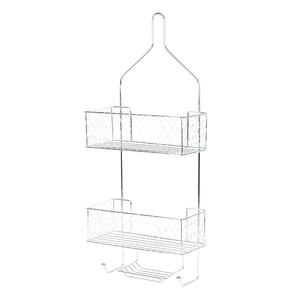 Organisateur de salle de bain suspendu robuste à 3 niveaux <span class=keywords><strong>pour</strong></span> <span class=keywords><strong>douche</strong></span>, support de <span class=keywords><strong>douche</strong></span> en métal chromé - Product Image 2