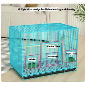 Vente en gros de fil métallique pour animaux de compagnie argent noir <span class=keywords><strong>Cage</strong></span> pour perroquets à oiseaux <span class=keywords><strong>Cage</strong></span> pour petits perroquets d'extérieur à vendre Maison pour animaux de compagnie - Product Image 3