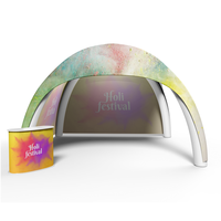 Tente arche araignée gonflable portable pour événements extérieurs, en TPU imperméable, chapiteau d'exposition de 25 jours pour salons professionnels et publicité