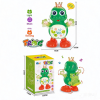 Jouets pour enfants, puzzle éducatif, jeu interactif amusant, cadeau, jouets électriques dansants, grenouille mignonne, animaux avec lumière et musique pour enfants