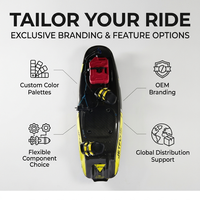 Nouvelle Arrivée 2026 JetFly JF-ADV Planche de Surf à Essence en Fibre de Carbone 110CC 62KM/H Système EFI Propulsé par Jet pour le Surf Longue Distance