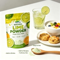 Poudre de jus de citron vert de haute qualité, soluble, qualité alimentaire, pour la pâtisserie et les boissons, complément naturel de vitamine C