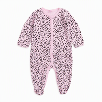 Pyjama à pieds intégrés pour nouveau-né 100% Coton Manches Longues Combinaison Bébé Grenouillère Unisexe OEM