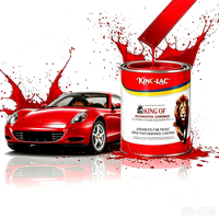 Peinture acrylique de finition B33 2K Crimson pour voitures particulières - La peinture automobile Crimson offre un fini brillant et une texture excellente après application.
