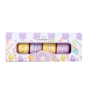 Nature Personnalisé Marque Privée Filles Bain Enveloppé À La Main Spa Mini Coloré Macaron Bain Fizzer Bombes - Product Image 3