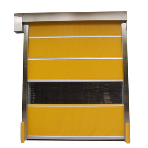 <span class=keywords><strong>Porte</strong></span> à enroulement automatique en PVC imperméable à haute vitesse avec rideau transparent, adaptée aux laveries automobiles, expédiée depuis l'usine chinoise - Product Image 4