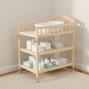 Table à langer Montessori en bois personnalisable avec hauteur réglable pour chambre d'enfant, garderie, crèche, mobilier de soins pour bébés - Product Image 2
