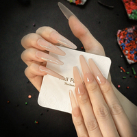 Faux ongles press-on Squoval moyens, prix usine OEM ODM, logo personnalisé, French manucure avec pierres, réutilisables, pour ongles de la Saint-Valentin
