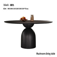 Ensemble Repas Rond en Bois ModHomi Table de Salle à Manger de Haute Qualité Mobilier de Cuisine Moderne Restaurant Rangement Empilable Design Nordique