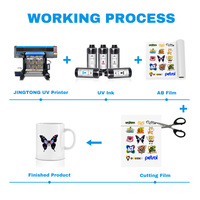 1000ml Tinta UV Keras Lembut untuk Printer UV I3200 XP600 I1600 TX800 L805 1390 DX4 DX5 DX7 DX10 Tinta UV Curing untuk Ricoh