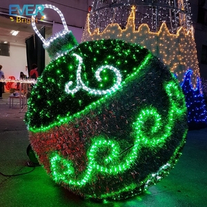 Décoration d'<span class=keywords><strong>extérieur</strong></span> Lumière LED <span class=keywords><strong>lumineuse</strong></span> 3d énorme <span class=keywords><strong>boule</strong></span> à motif <span class=keywords><strong>de</strong></span> <span class=keywords><strong>Noël</strong></span> - Product Image 1