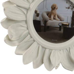 Round Sunflower Photo <b>Frame</b> 4x4 In Decorative <b>Wall</b> Tabletop Display Chic <b>Design</b> - Product Image 5