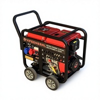 Groupe électrogène diesel à châssis ouvert de petite taille 5 kVA 10 kVA en gros, 110 V 220 V 380 V, avec moteur sans balais tout en cuivre