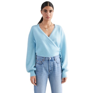 Maglione da <span class=keywords><strong>donna</strong></span> con Logo personalizzato a manica lunga maglieria a manica lunga <span class=keywords><strong>Cardigan</strong></span> in maglia morbida <span class=keywords><strong>Cardigan</strong></span> maglione da <span class=keywords><strong>donna</strong></span> in lana - Product Image 2
