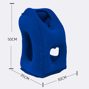 Oreiller de voyage gonflable portable multifonctionnel personnalisé, support de tête imperméable pour les câlins en avion - Product Image 5
