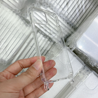 Coque de téléphone transparente en TPU acrylique de haute qualité pour iPhone, antichoc, avec protection des 4 coins et 2 trous pour sangle de suspension