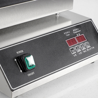 Machine à gaufres électriques commerciale, revêtement antiadhésif, 2,2 kW, 220 V, plage de température 30-500°F, poids 13 kg