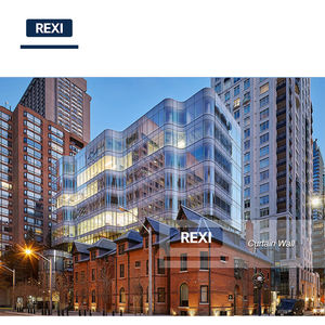 Mur-rideau extérieur commercial et résidentiel, centres commerciaux, hôtels, complexes mixtes - Façade en verre de devanture de magasin en aluminium durable - Product Image 1