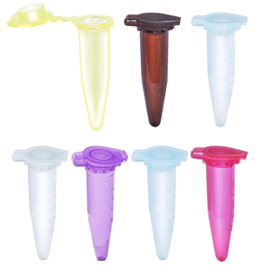 Tubes de centrifugation en polypropylène de 1,5 ml à fond conique, tubes de laboratoire en plastique avec bouchon à vis pour usage en laboratoire - Product Image 1