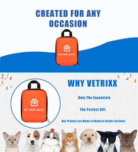 Kit di pronto soccorso per animali domestici con strumenti dentali per cani e gatti-forniture mediche di emergenza per uso esterno e interno - Product Image 6