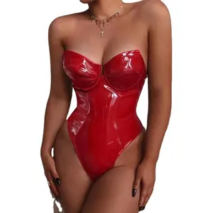 Wholesale red leather bodysuit Trendy ...
