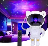Lampe d'ambiance LED pour chambre à coucher, récemment améliorée, veilleuse d'ambiance laser astronaute coloré