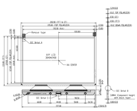 Layar LCD Monokrom 8.9 Inci 3840*2400 4K MIPI 50 Pin MONO LCD Dengan Papan H-DMI untuk Printer 3D Anycubic Mono X