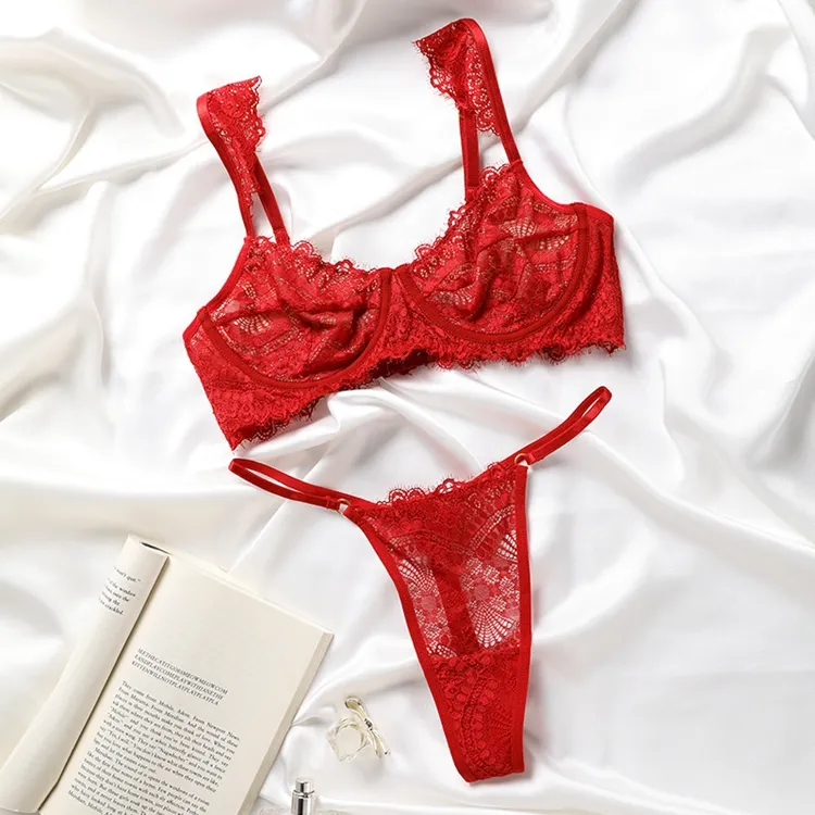 G üst kırmızı sıcak satış seksi iç çamaşırı setleri seksi sutyen thongs garters set iç çamaşırı sutyen iç çamaşırı seti