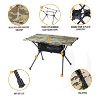 Table de camping pliable en aluminium, légère et enroulable, mobilier d'extérieur pour le camping, la plage et les pique-niques