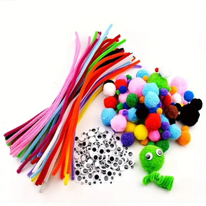 Kit de Manualidades con Tubos de Plástico de 23 cm, Juego de Juguetes de Bricolaje para Niños de 5 a 7 Años, Tema de Animales y Naturaleza - Product Image 1