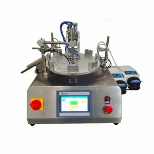 Tabletop type small bottles filling capping machine compact 2 heads rotary oil bottling equipment