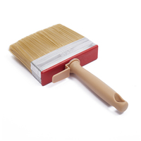 Bloc de poils mélangés Manche en bois ergonomique Brosses de bloc Brosse de peinture murale