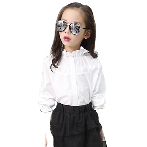 Blouse blanche prête-à-porter de créateur pour filles et enfants, idéale pour les fêtes, vente en gros en ligne, fabricant chinois - Product Image 1