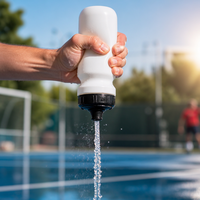 Bouteille d'eau en PP sans BPA, 610 ml, avec bouchon anti-fuite, logo personnalisé, OEM, bouteille de sport pour la salle de sport