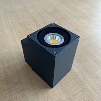 Douille de lampe GU10 en aluminium sur mesure, taille personnalisée, IP54, éclairage encastré carré 5W