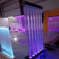 Panneaux muraux en acrylique modernes personnalisés à bulles d'eau, cloison mobile, LED décorative, poisson pour aquarium, design imprimé