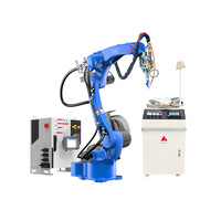 Máquina de soldadura láser de brazo robótico automático de 6 ejes para robots colaborativos programables de acero de aluminio estación de trabajo de soldador