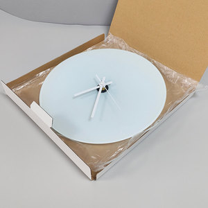 Topjlh Özel Tasarım Süblimasyon Cam Duvar Saati Toptan Satış Ev Dekorasyonu, Promosyon Hediyeleri ve Küçük İşletmeler İçin DIY - Product Image 6