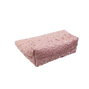 Bolsa de Cosméticos Pequeña de Fábrica BSCI, Elegante y Espaciosa, Bolsa de Maquillaje con Cierre, Estuche para Lápiz Labial, Bolsa de Aseo Rosa Impermeable para Viaje - Product Image 3