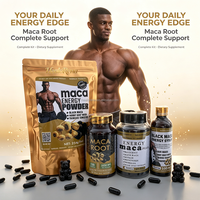 Capsules de Supplément Herbal Végétalien à l'Extrait de Racine de Maca, Meilleures Ventes en Gros, Stimule l'Énergie, Qualité Alimentaire pour Adultes, Marque Privée